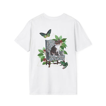 Cat - Quirky Collage - Unisex T-Shirt - Back Print