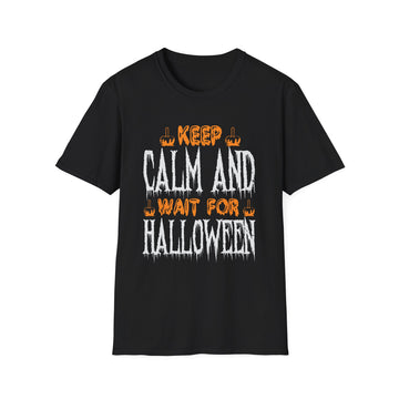 Keep Clam and wait for Halloween - Halloween - Front Design - Premium Bio Unisex T-Shirt