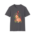 Flamingo - Animal Human - Front Design - Premium Bio Unisex T-Shirt - Pure Face Streetwear