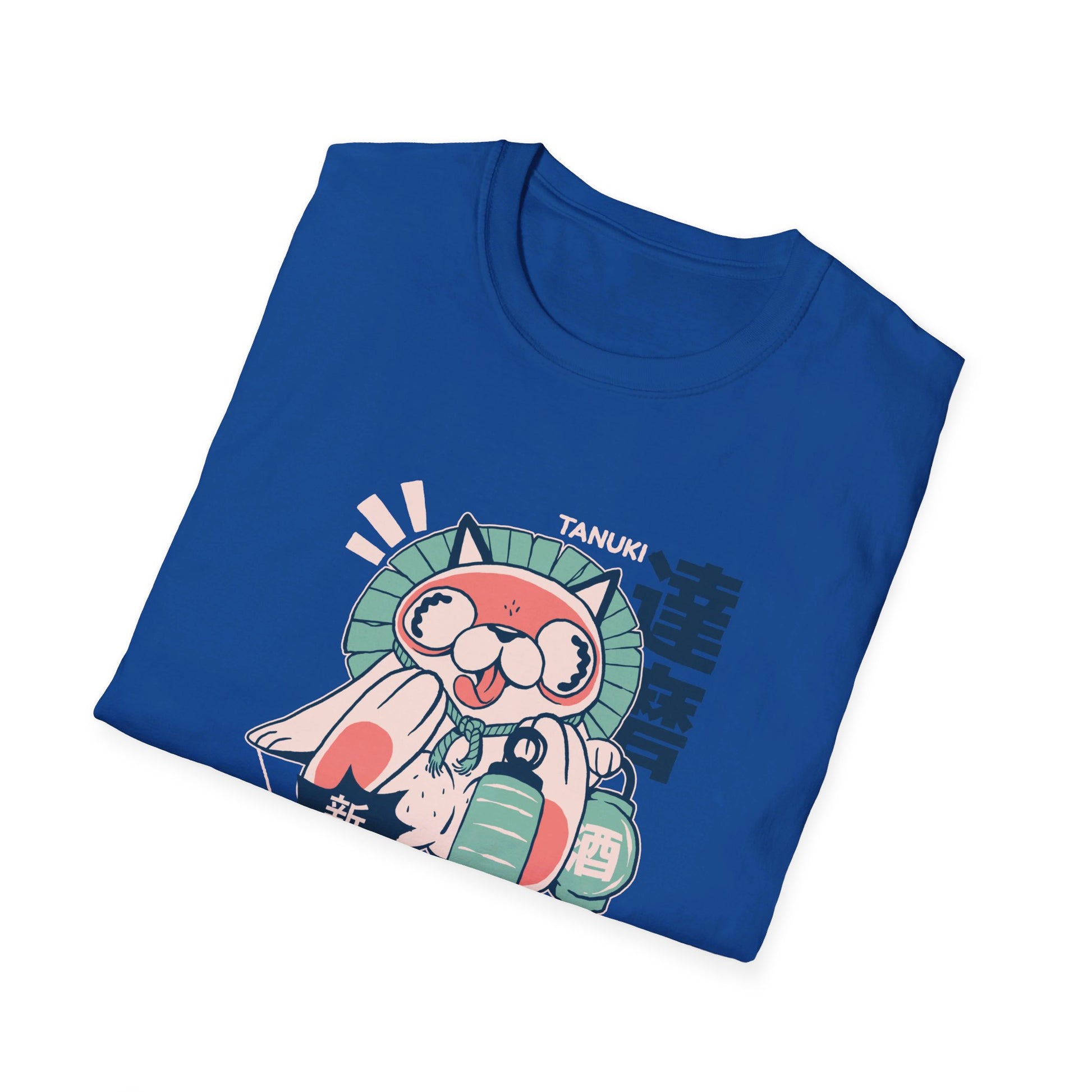 Tanuki - Japanese Yokai - Front Design - Premium Bio Unisex T-Shirt - Pure Face Streetwear