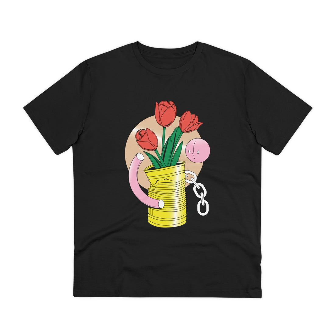 Printify T-Shirt Black / 2XS Abstract Flowers - Surreal Still Life - Front Design