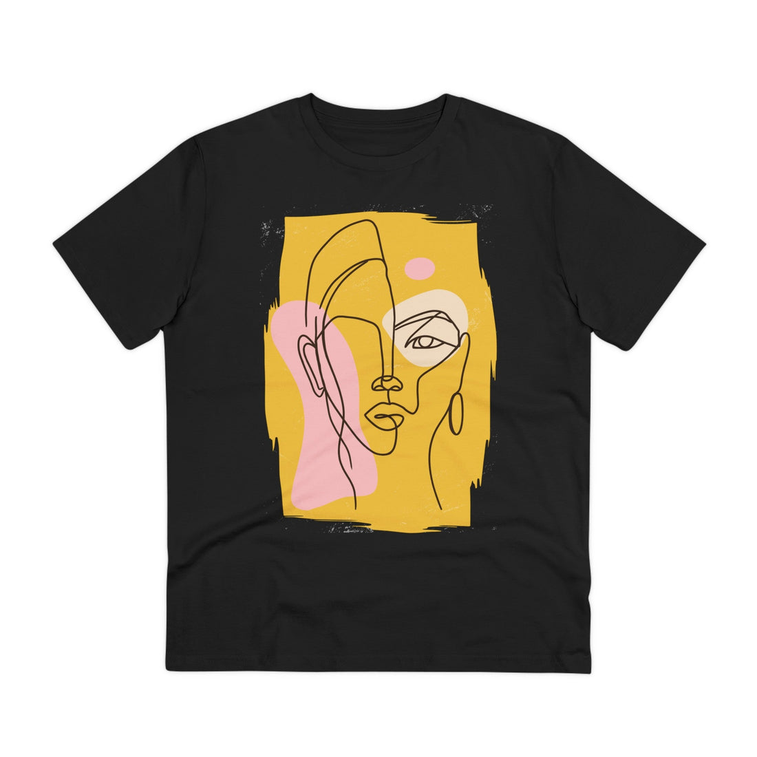 Printify T-Shirt Black / 2XS Abstract Woman - Streetwear - Berlin Reality - Front Design