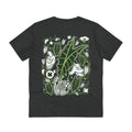 Printify T-Shirt Dark Heather Grey / 2XS Alocasia Amazonica - Cartoon Plants - Back Design