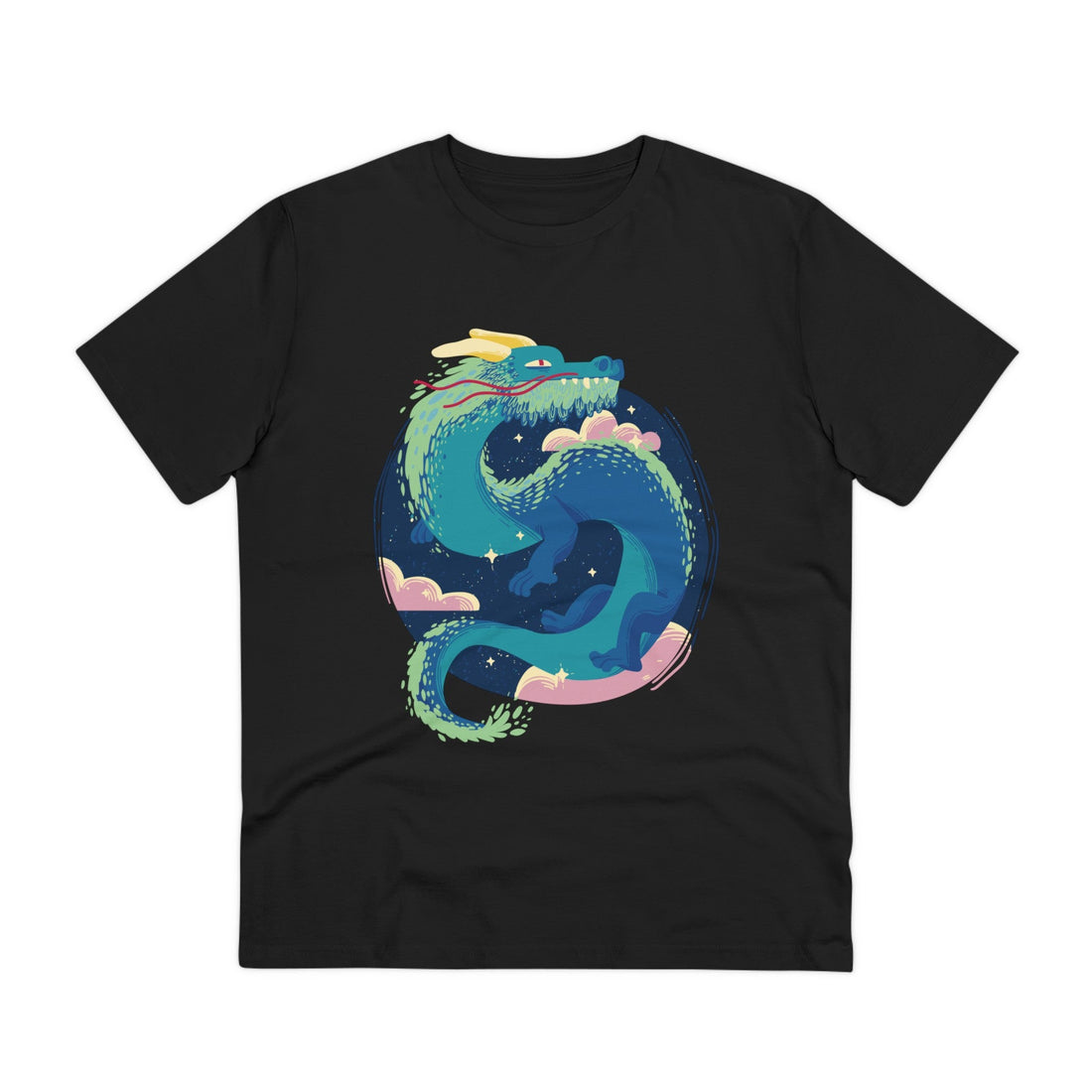 Printify T-Shirt Black / 2XS Ancient Fairytale Dragon - Fairytale Dragons - Front Design