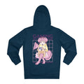 Printify Hoodie French Navy / S Anime Gaming Time Girl - Anime World - Hoodie - Back Design