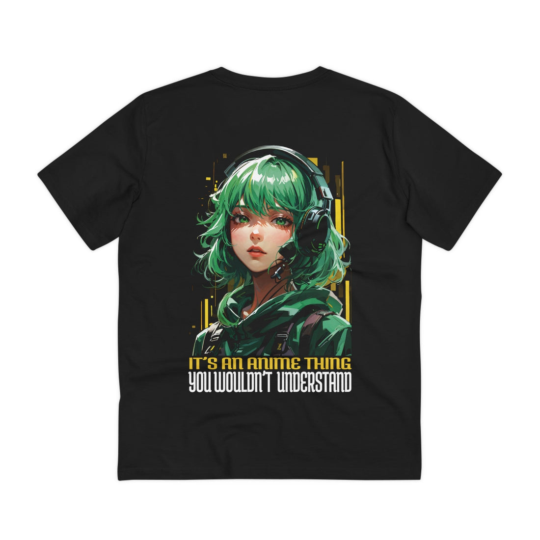 Printify T-Shirt Black / 2XS Anime Girl It´s an Anime thing you wouldn´t understand - Anime World - Back Design