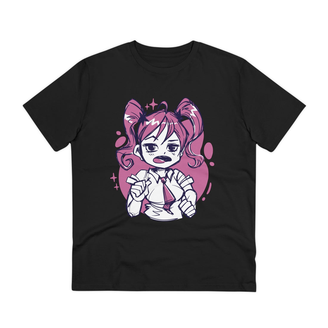 Printify T-Shirt Black / 2XS Anime Girl Sketched - Anime World - Front Design