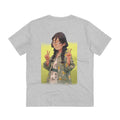Printify T-Shirt Heather Grey / 2XS Anime Peace Girl - Anime World - Back Design