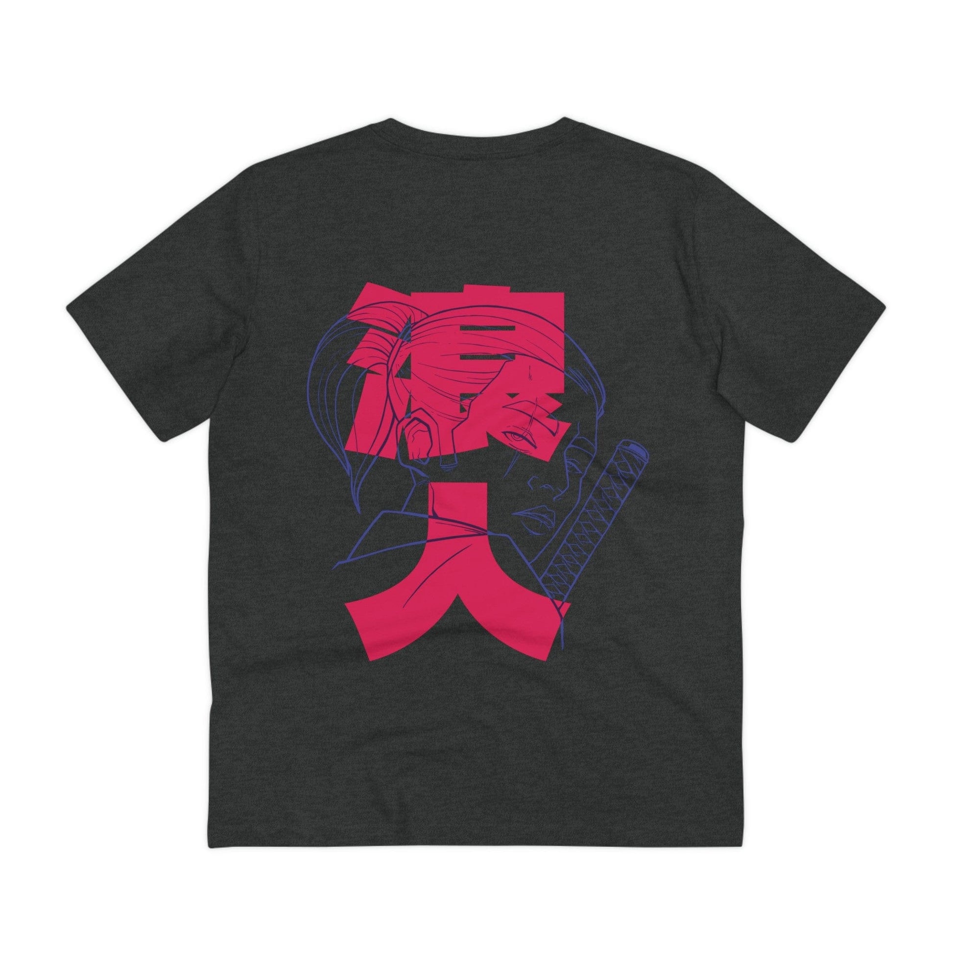 Printify T-Shirt Dark Heather Grey / 2XS Anime Ronin Japanese - Anime World - Back Design