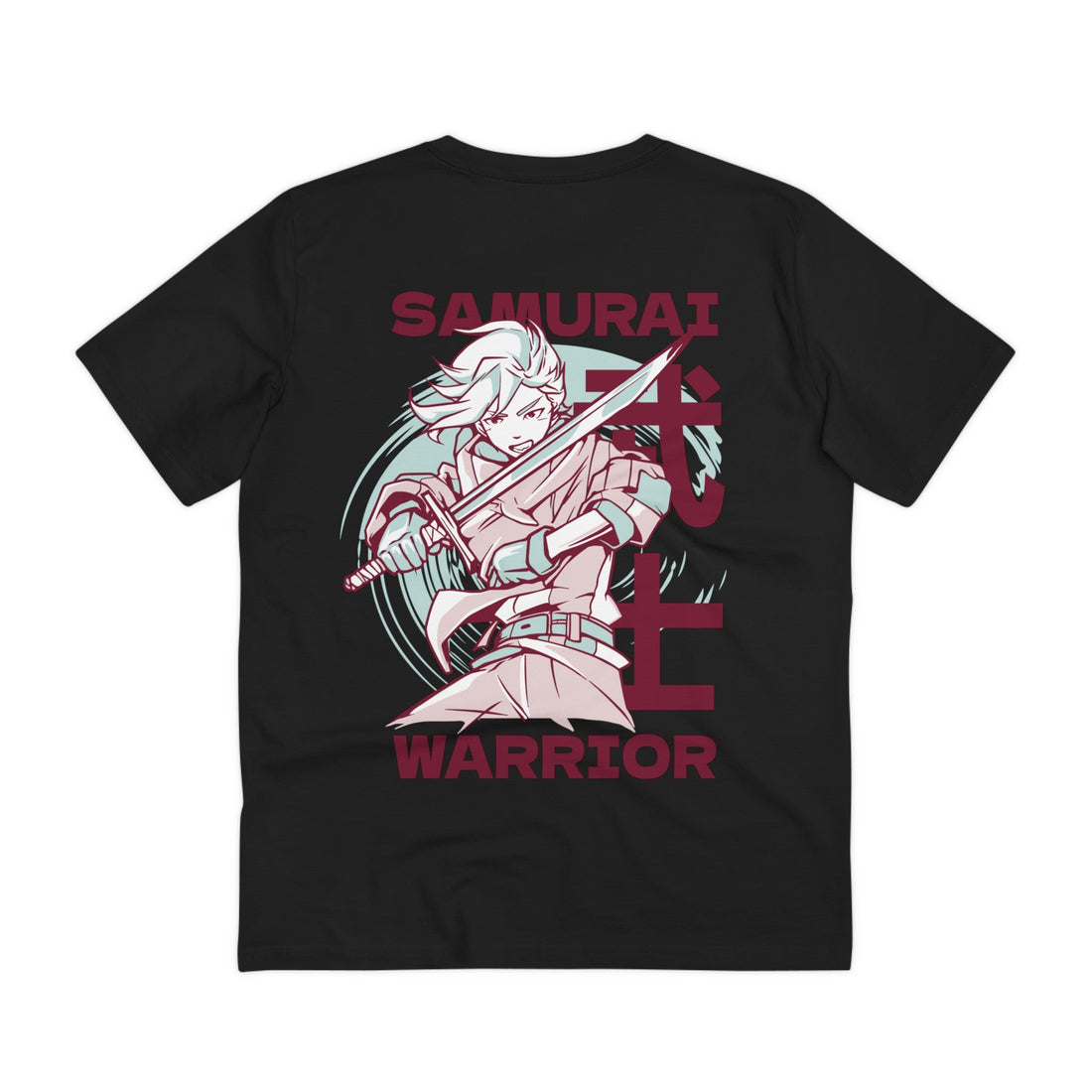 Printify T-Shirt Black / 2XS Anime Samurai Warrior - Anime World - Back Design