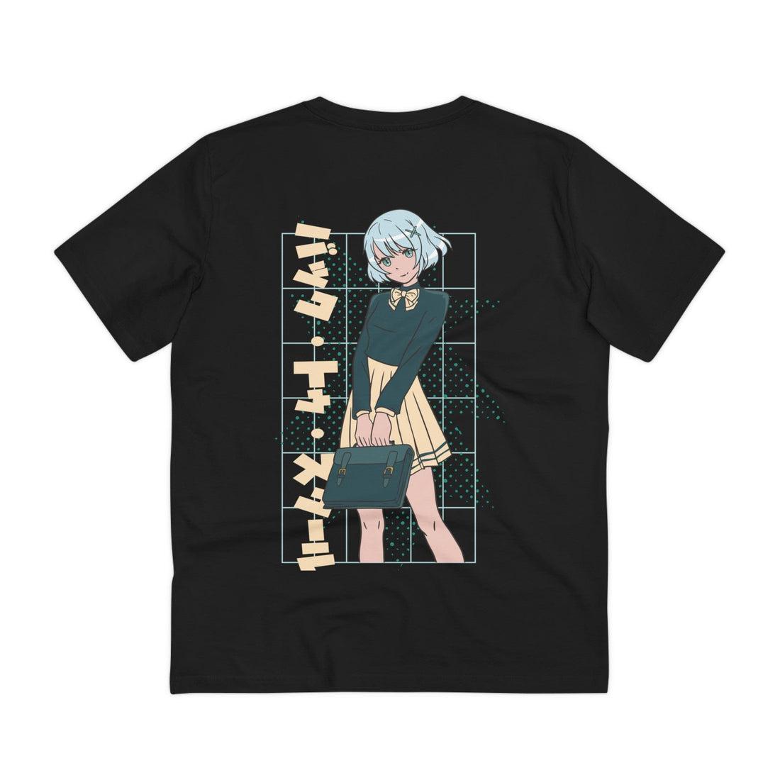 Printify T-Shirt Black / 2XS Anime School Girl - Anime World - Back Design