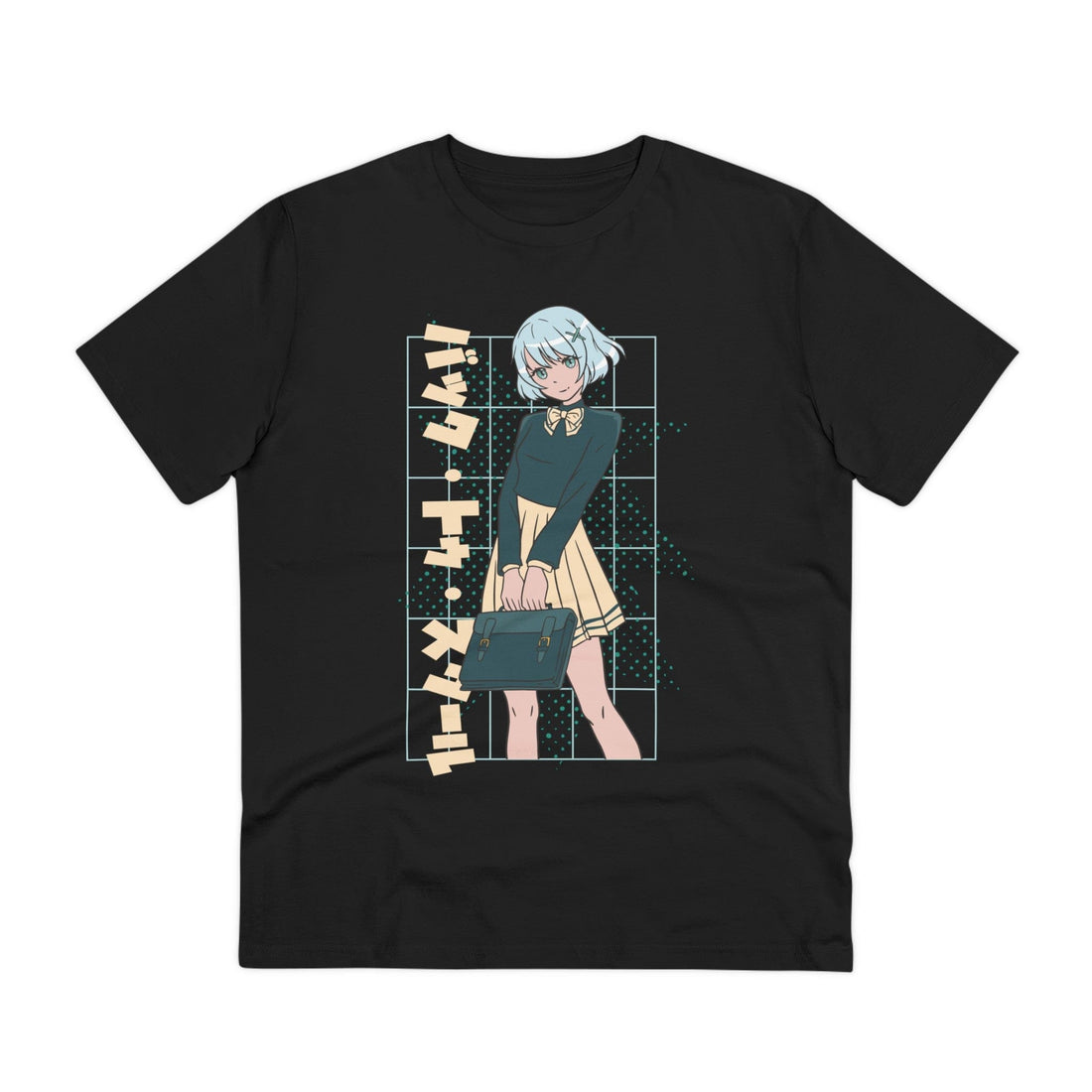Printify T-Shirt Black / 2XS Anime School Girl - Anime World - Front Design
