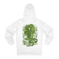 Printify Hoodie White / S Anthurium Cupulispathum - Cartoon Plants - Hoodie - Back Design