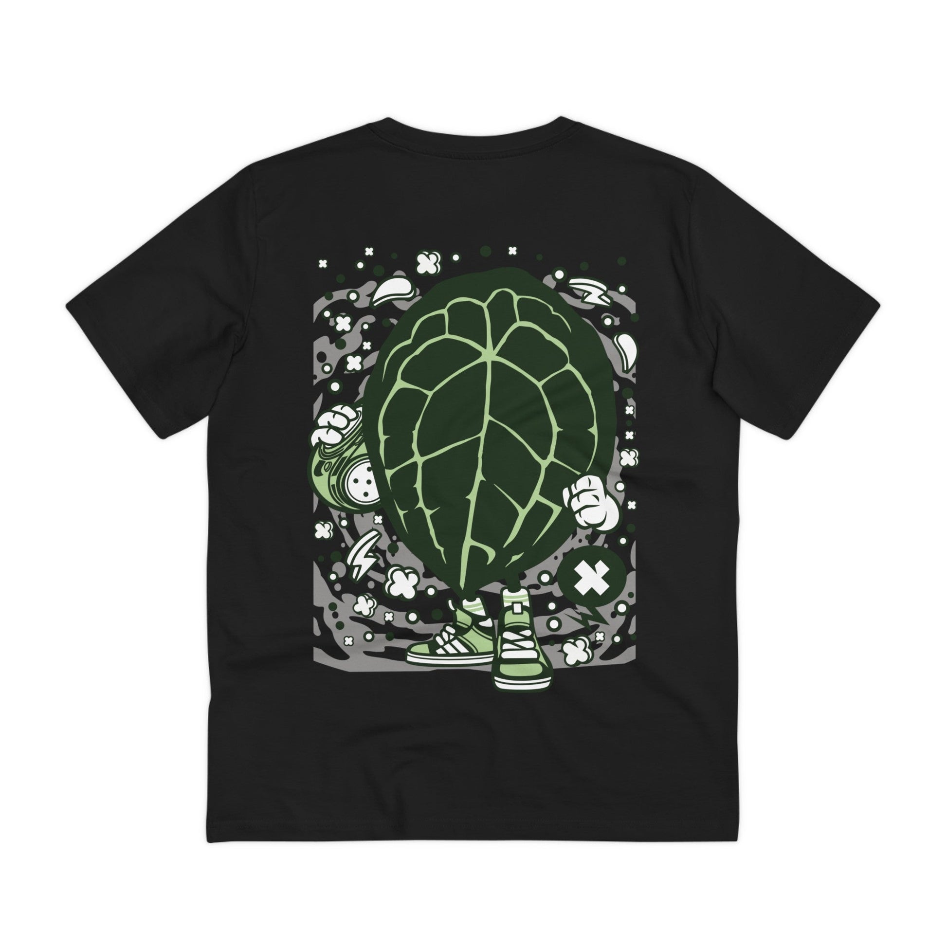 Printify T-Shirt Black / 2XS Anthurium Forgetii - Cartoon Plants - Back Design