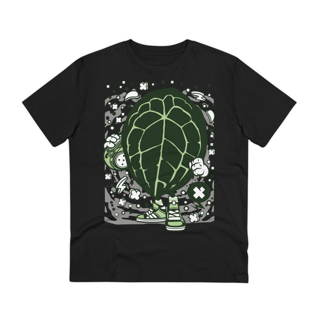 Printify T-Shirt Black / 2XS Anthurium Forgetii - Cartoon Plants - Front Design