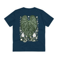 Printify T-Shirt French Navy / 2XS Anthurium Luxurians - Cartoon Plants - Back Design