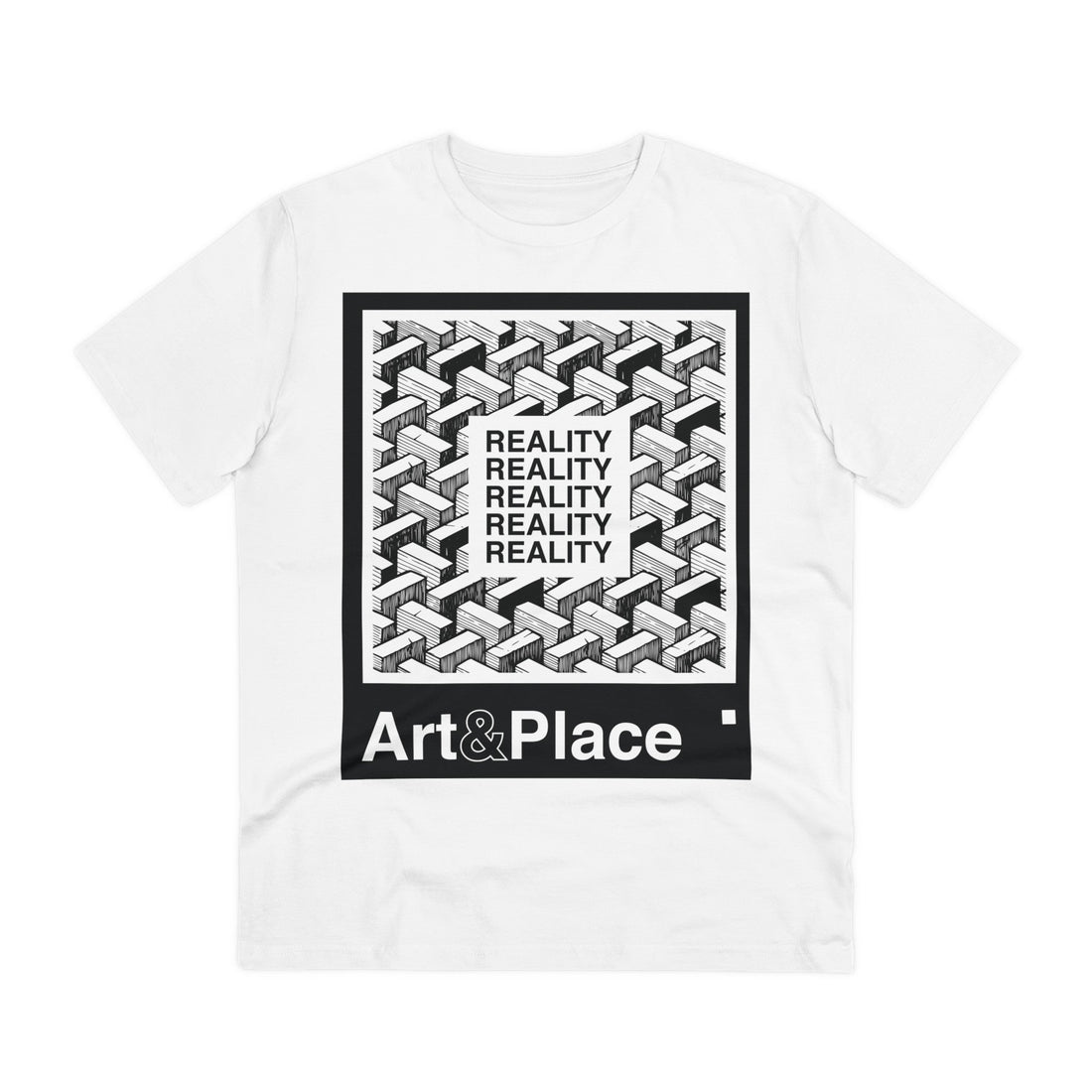 Printify T-Shirt White / 2XS Art Place Reality - Streetwear - Berlin Reality - Front Design