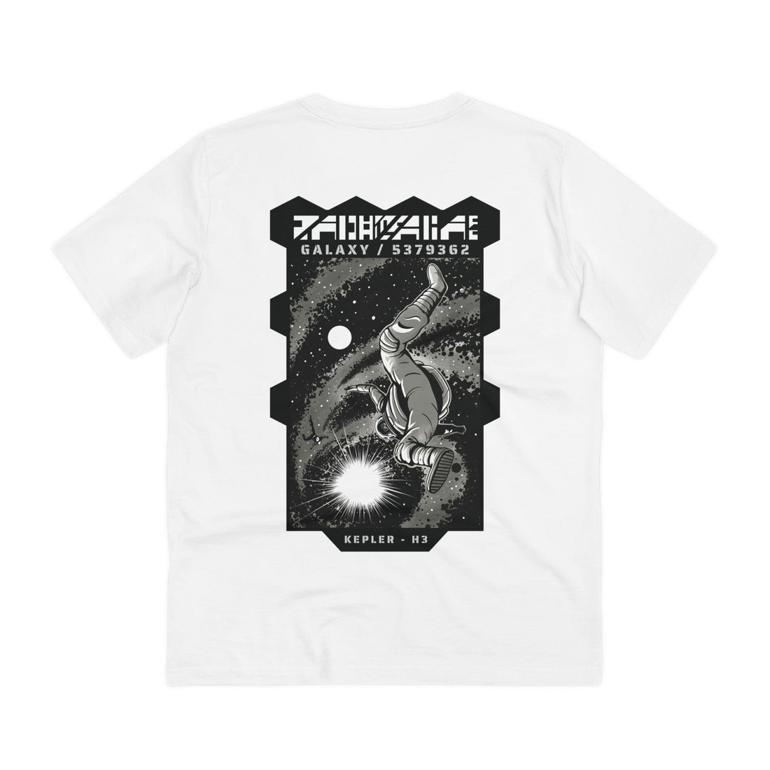 Printify T-Shirt White / 2XS Astronaut falling in Space - Astronauts in Space - Back Design