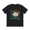 Printify T-Shirt Black / 2XS Awesome Pudding Monster - Cute Japanes Dessert Monsters - Back Design