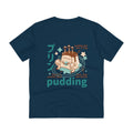 Printify T-Shirt French Navy / 2XS Awesome Pudding Monster - Cute Japanes Dessert Monsters - Back Design