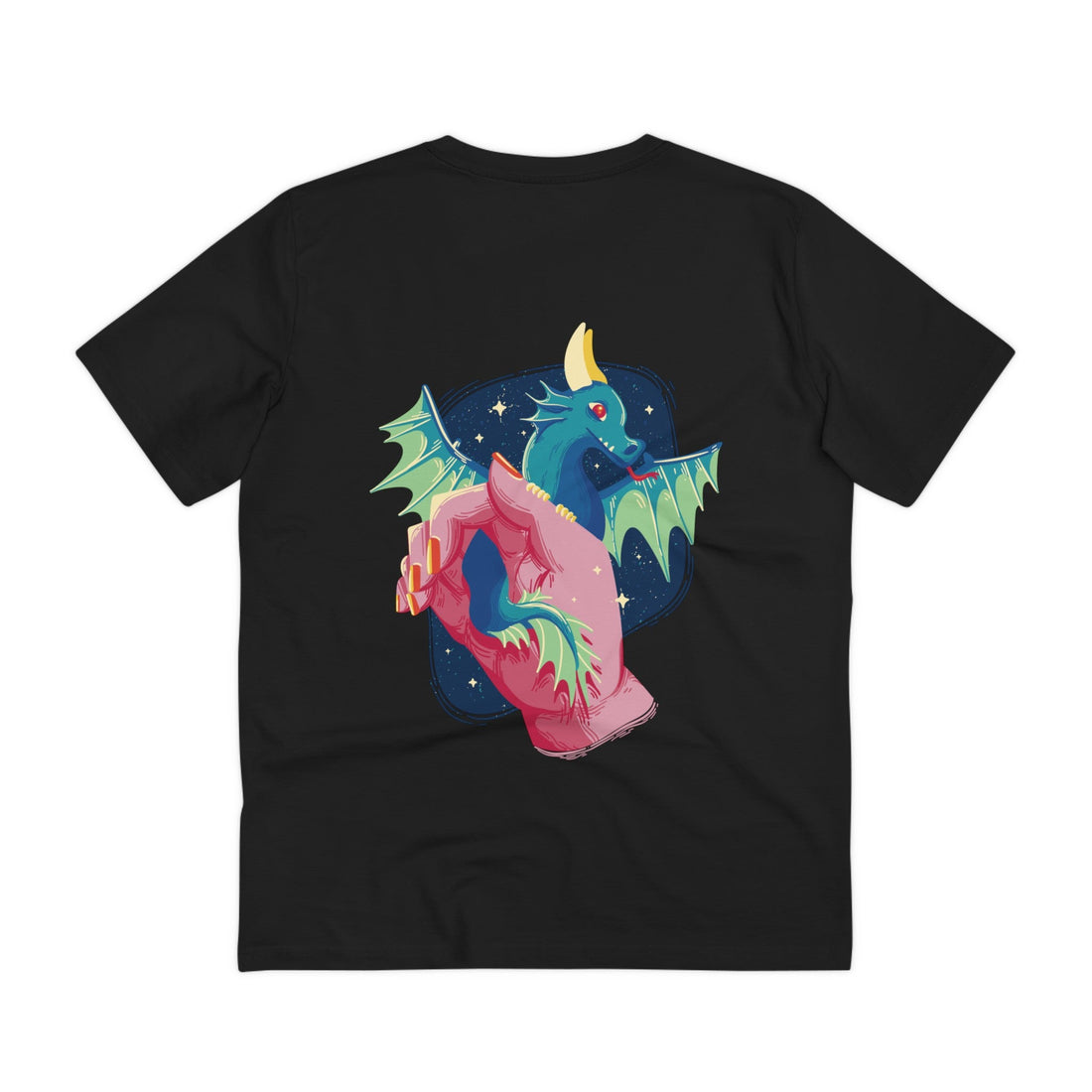 Printify T-Shirt Black / 2XS Baby Fairytale Dragon - Fairytale Dragons - Back Design