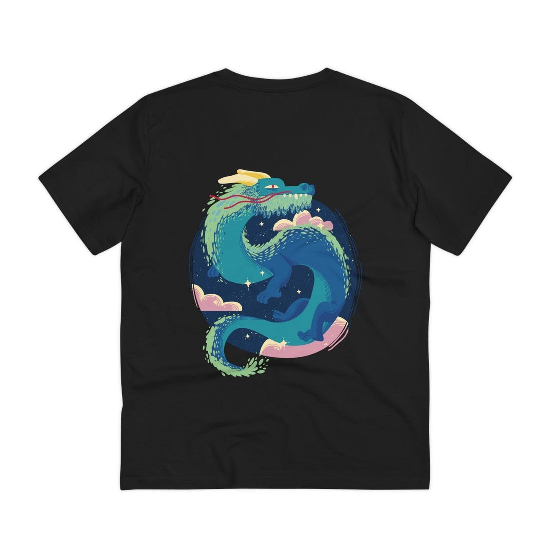 Printify T-Shirt Black / 2XS Back Design - Fairytale Dragons - Back Design