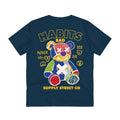 Printify T-Shirt French Navy / 2XS Bad Habits - Streetwear - Teddy - Back Design