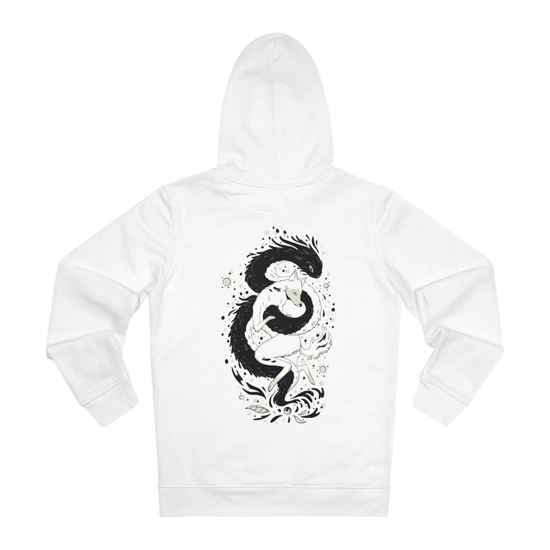 Printify Hoodie White / S Bad inside the good Wolves - Magical Wolf - Hoodie - Back Design
