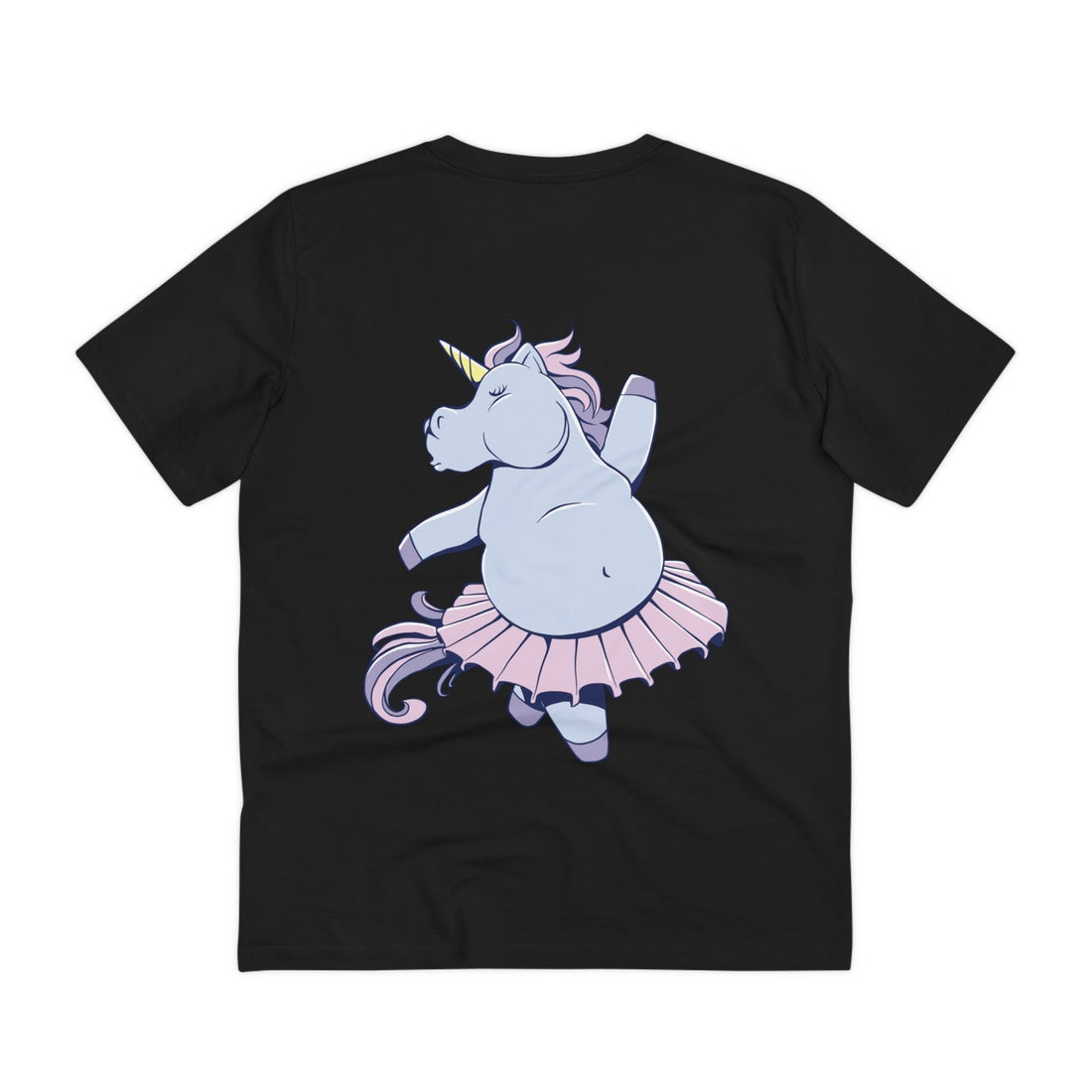 Printify T-Shirt Black / 2XS Ballet Unicorn - Unicorn World - Back Design