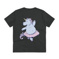 Printify T-Shirt Dark Heather Grey / 2XS Ballet Unicorn - Unicorn World - Back Design