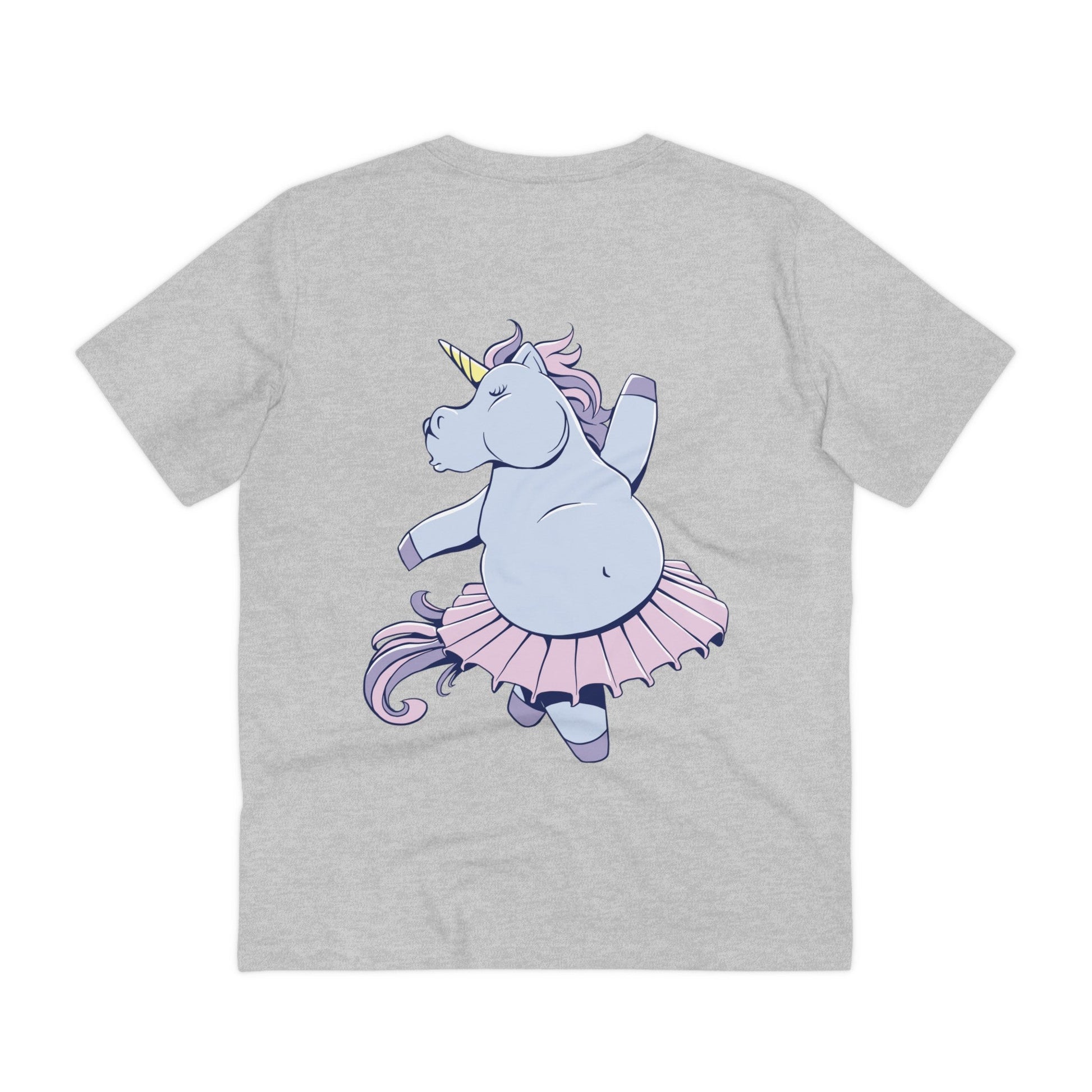 Printify T-Shirt Heather Grey / 2XS Ballet Unicorn - Unicorn World - Back Design