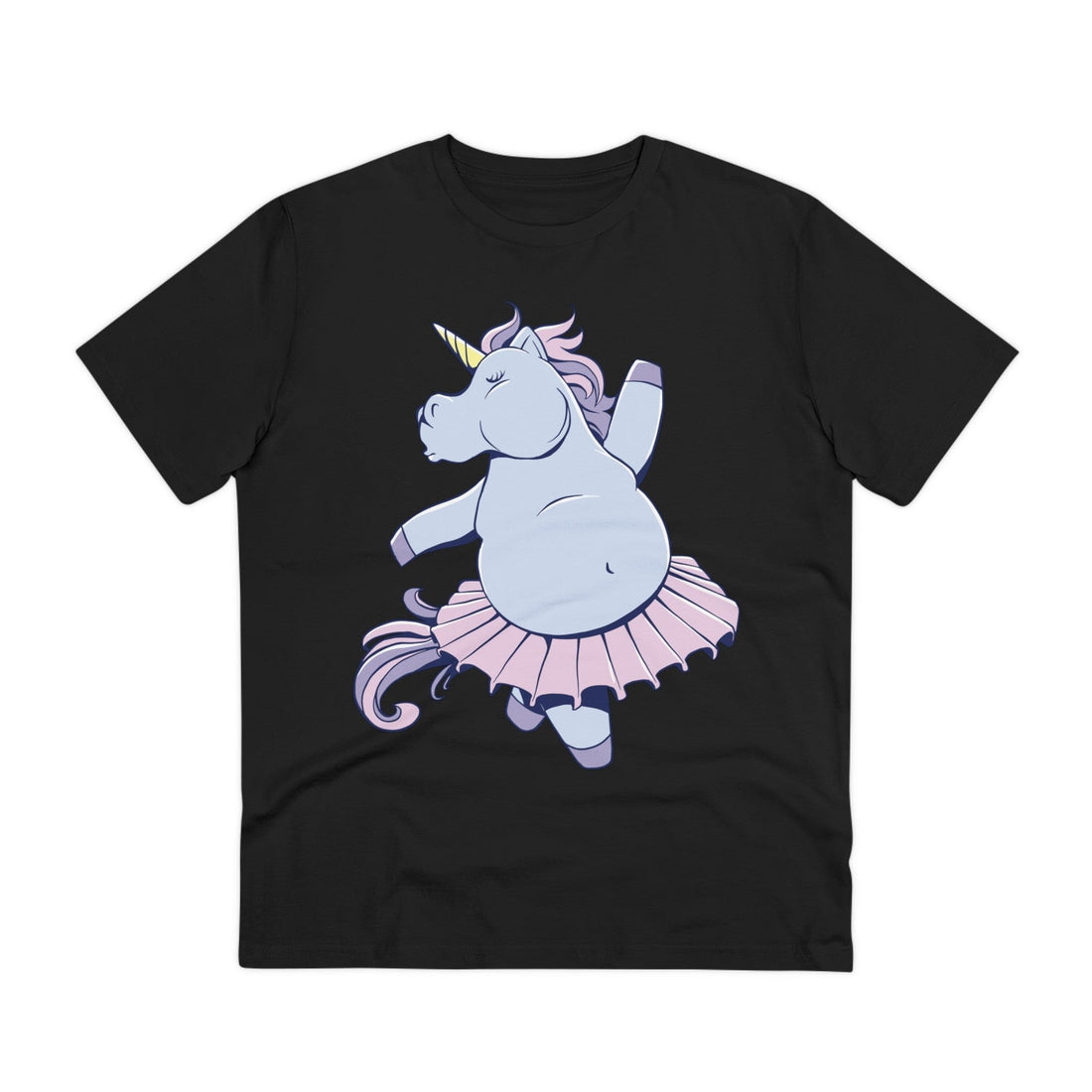 Printify T-Shirt Black / 2XS Ballet Unicorn - Unicorn World - Front Design