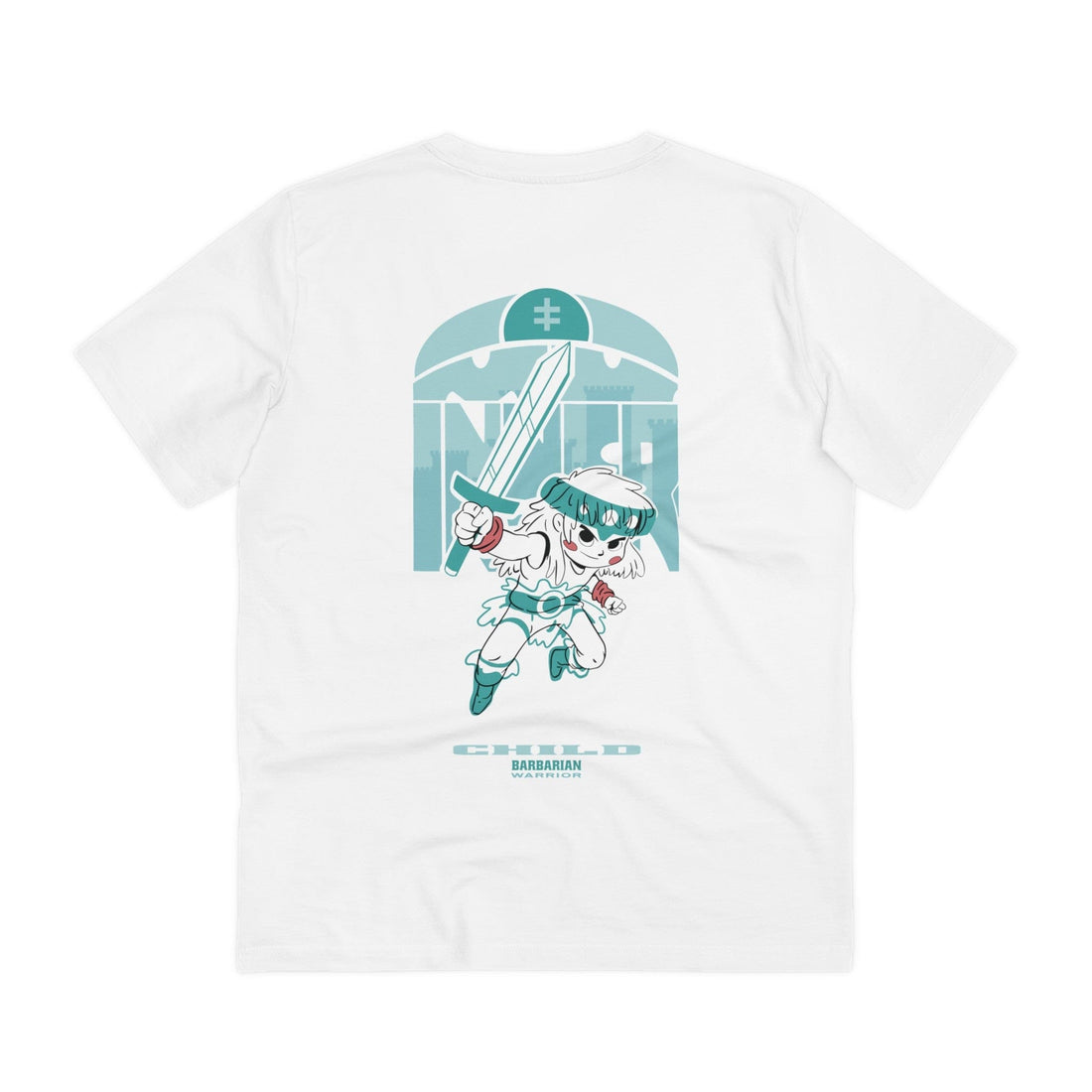 Printify T-Shirt White / 2XS Barbarian Warrior Child - Warrior Kids - Back Design