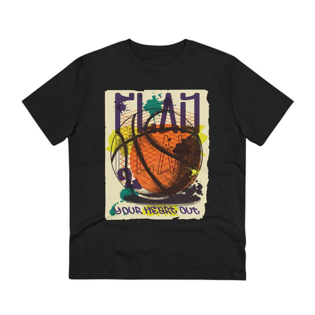 Printify T-Shirt Black / 2XS Basketball - Urban Graffiti - Front Design