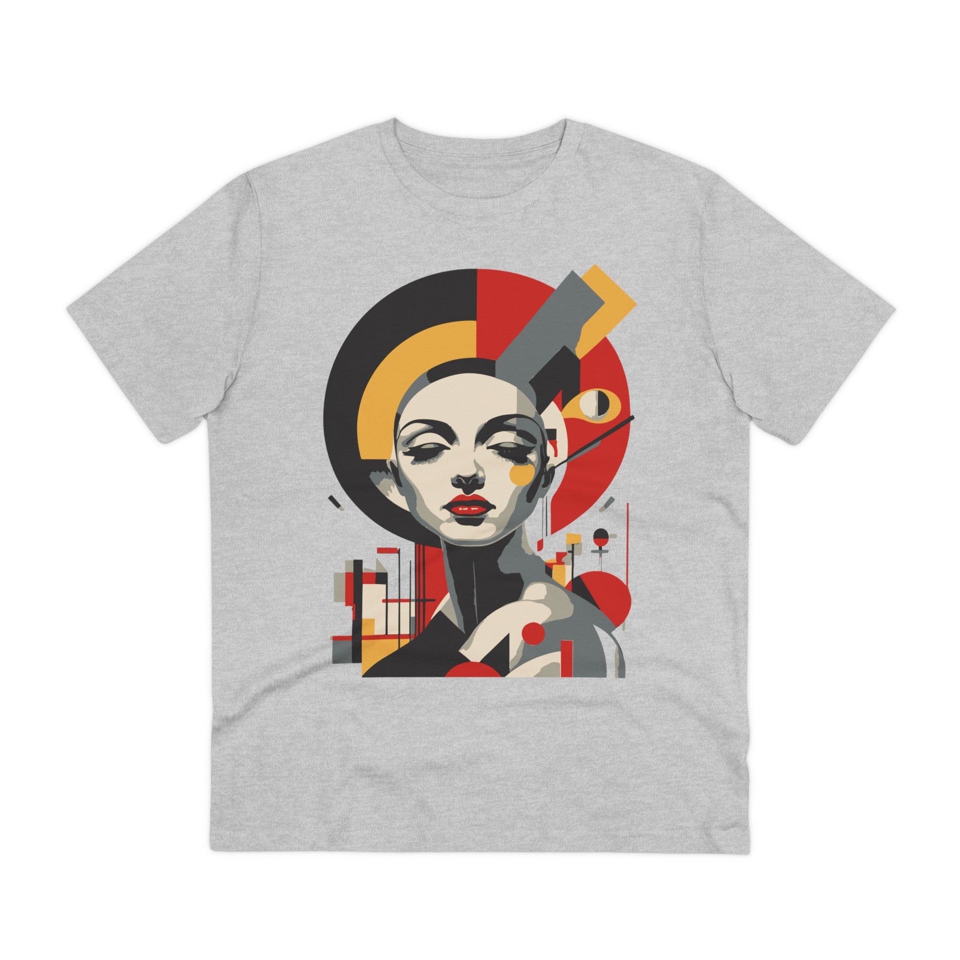 Printify T-Shirt Heather Grey / 2XS Bauhaus Woman - Streetwear - Berlin Reality - Front Design