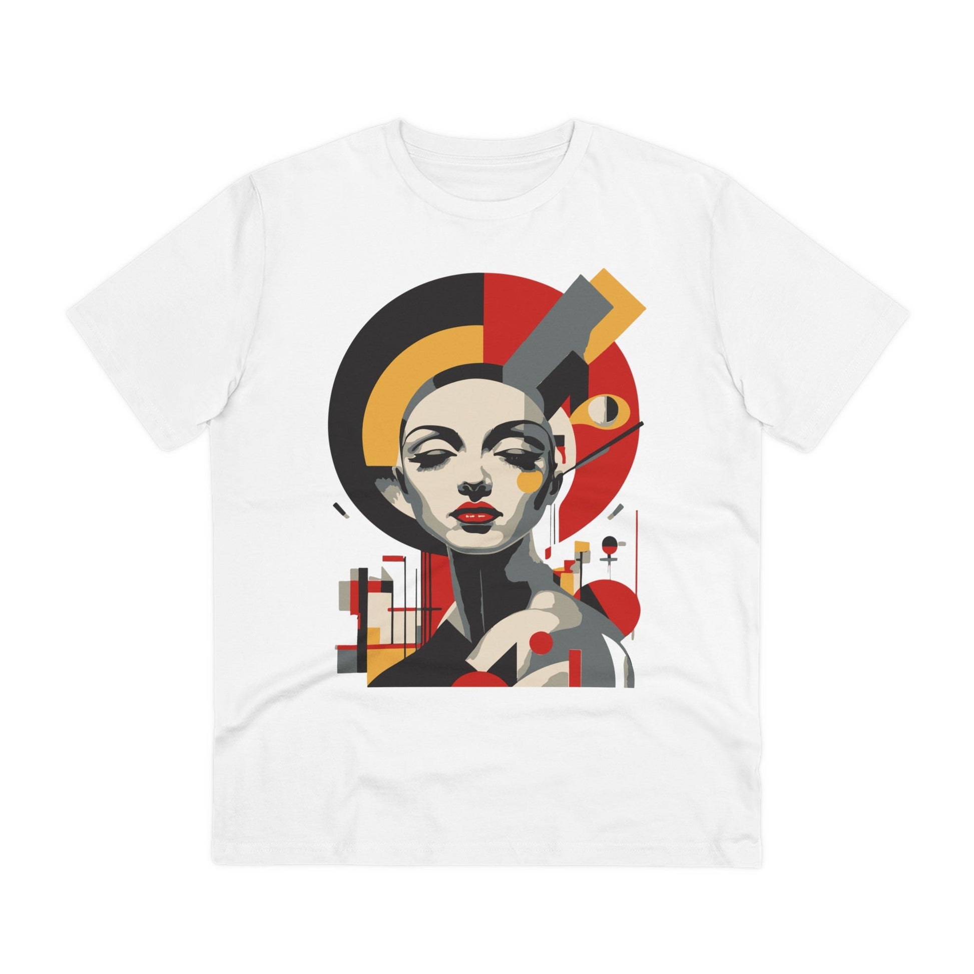 Printify T-Shirt White / 2XS Bauhaus Woman - Streetwear - Berlin Reality - Front Design