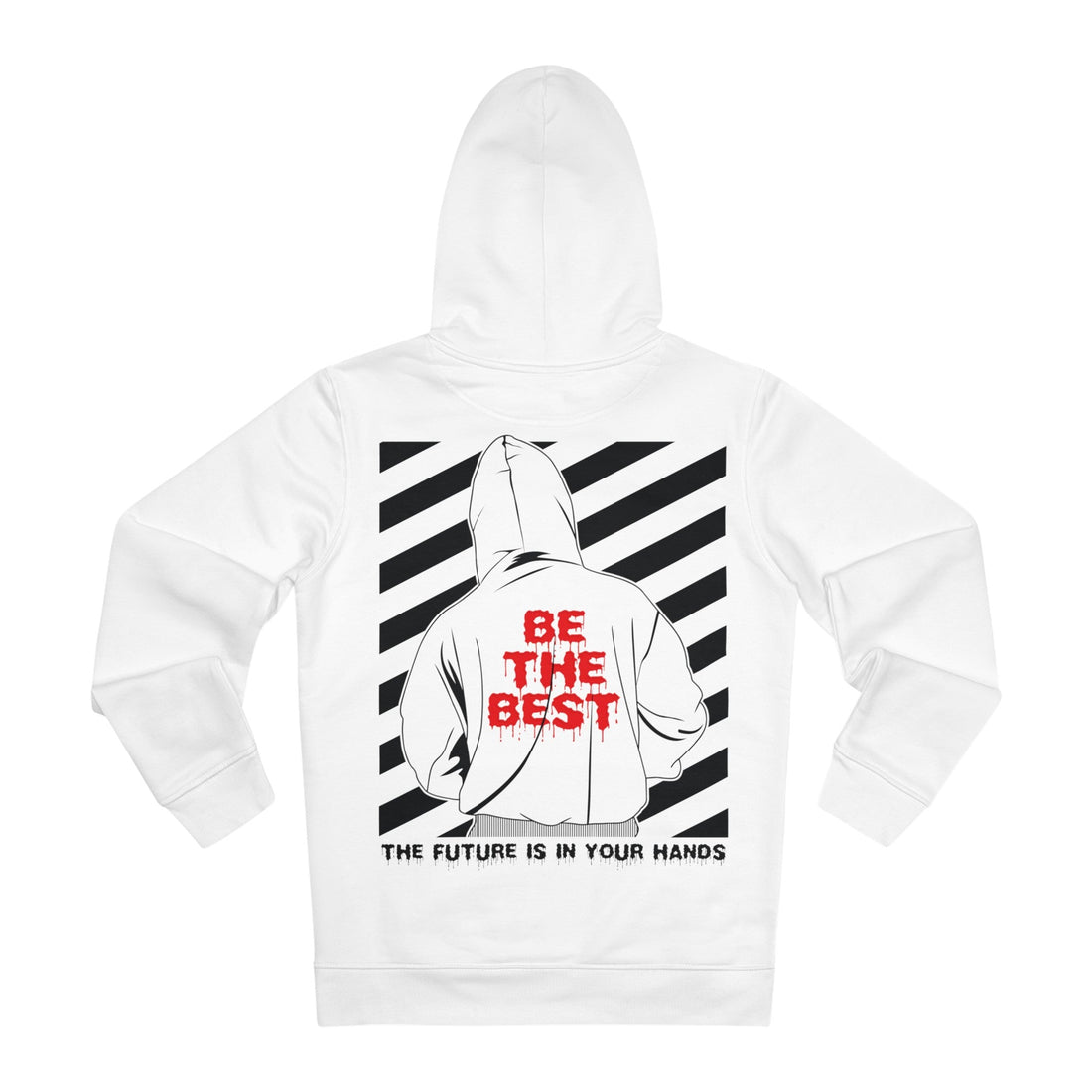 Printify Hoodie White / S Be the Best - Streetwear - Level X - Hoodie - Back Design