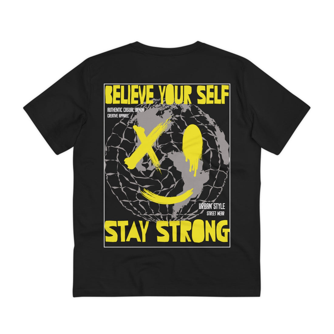 Printify T-Shirt Black / 2XS Believe your self stay strong - Streetwear - Joker - Back Design