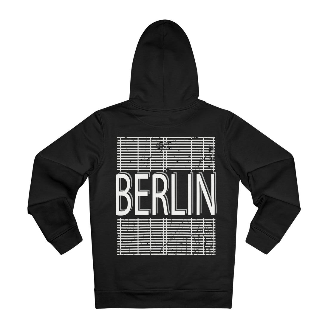 Printify Hoodie Black / 2XL Berlin - Streetwear - Berlin Reality - Hoodie - Back Design