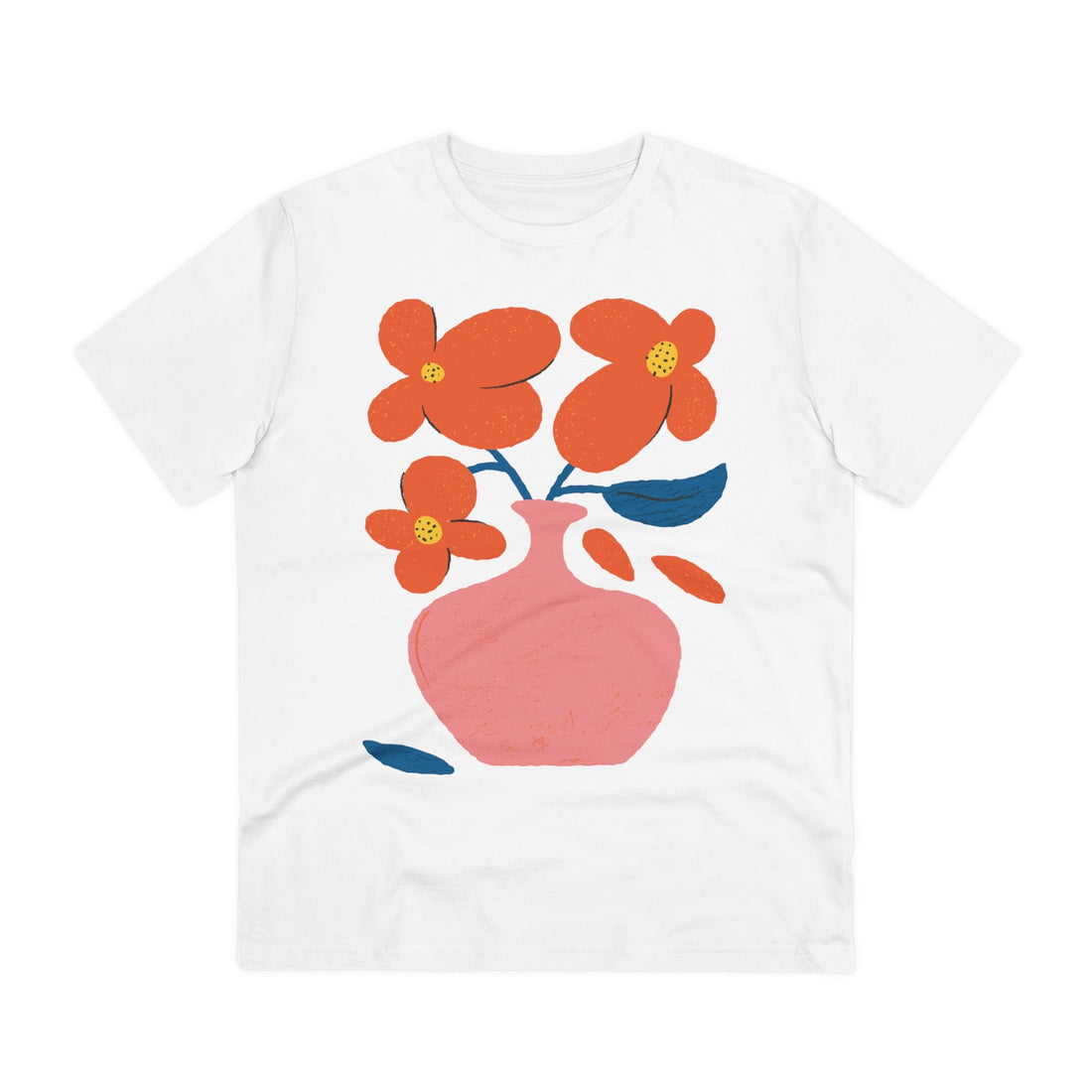Printify T-Shirt White / 2XS Blooming Still Life - Blooming Flowers - Front Design