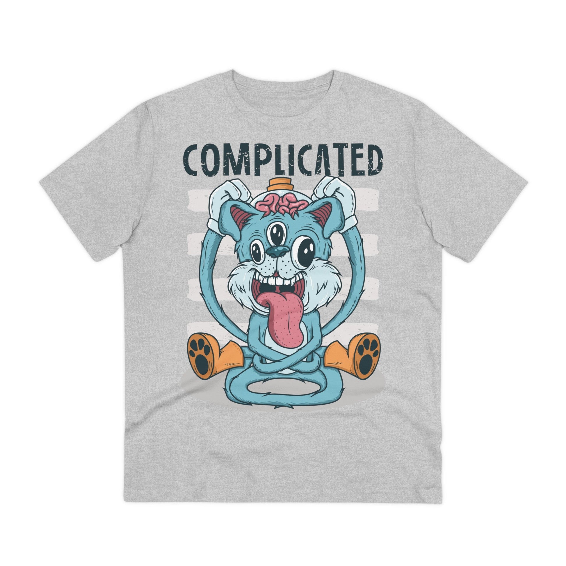 Printify T-Shirt Heather Grey / 2XS Brain the Cat - Streetwear - I´m Fine - Front Design