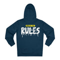 Printify Hoodie French Navy / S Break the Rules - Streetwear - King Breaker - Hoodie - Back Design