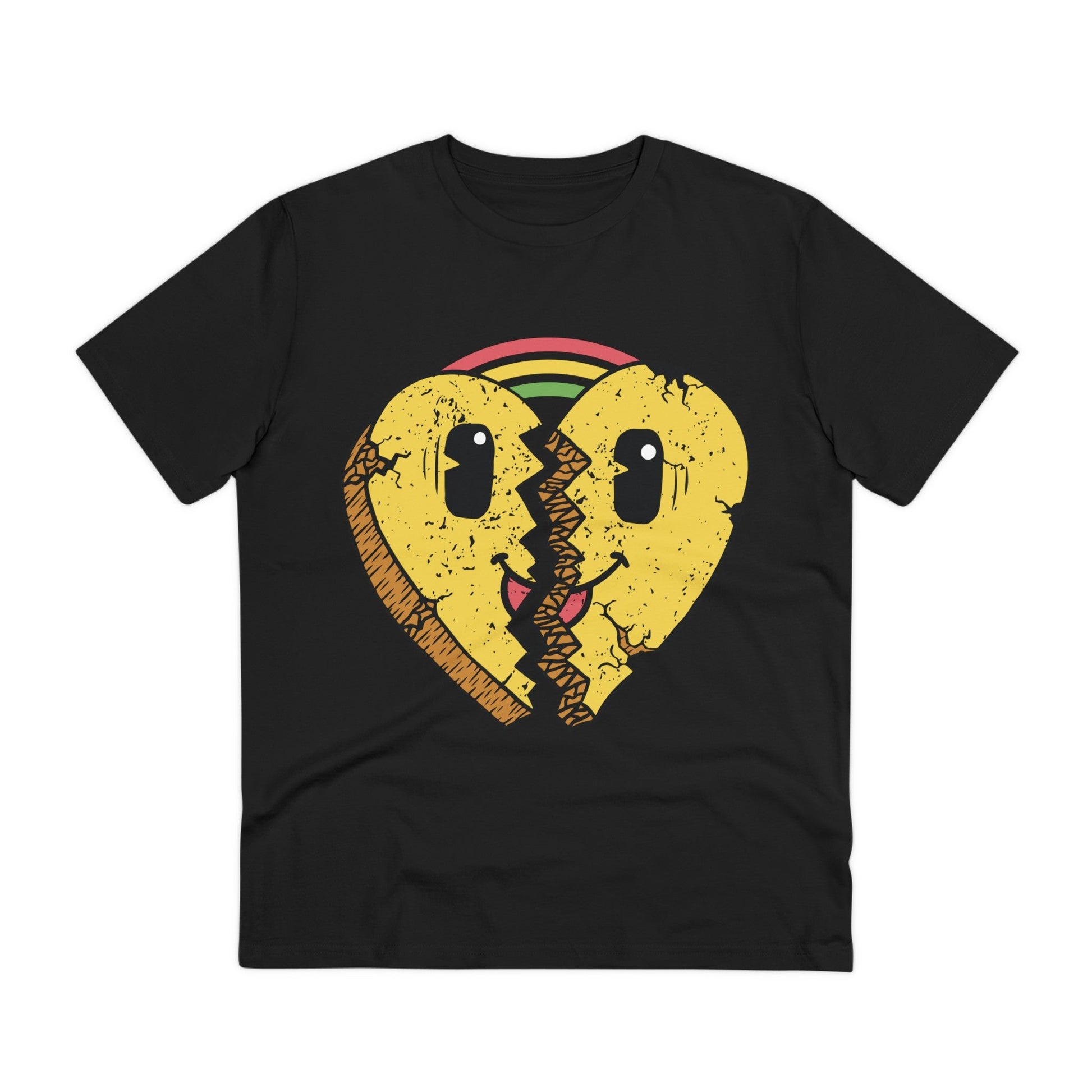 Printify T-Shirt Black / 2XS Broken Heart Rainbow - Streetwear - I´m Fine - Front Design