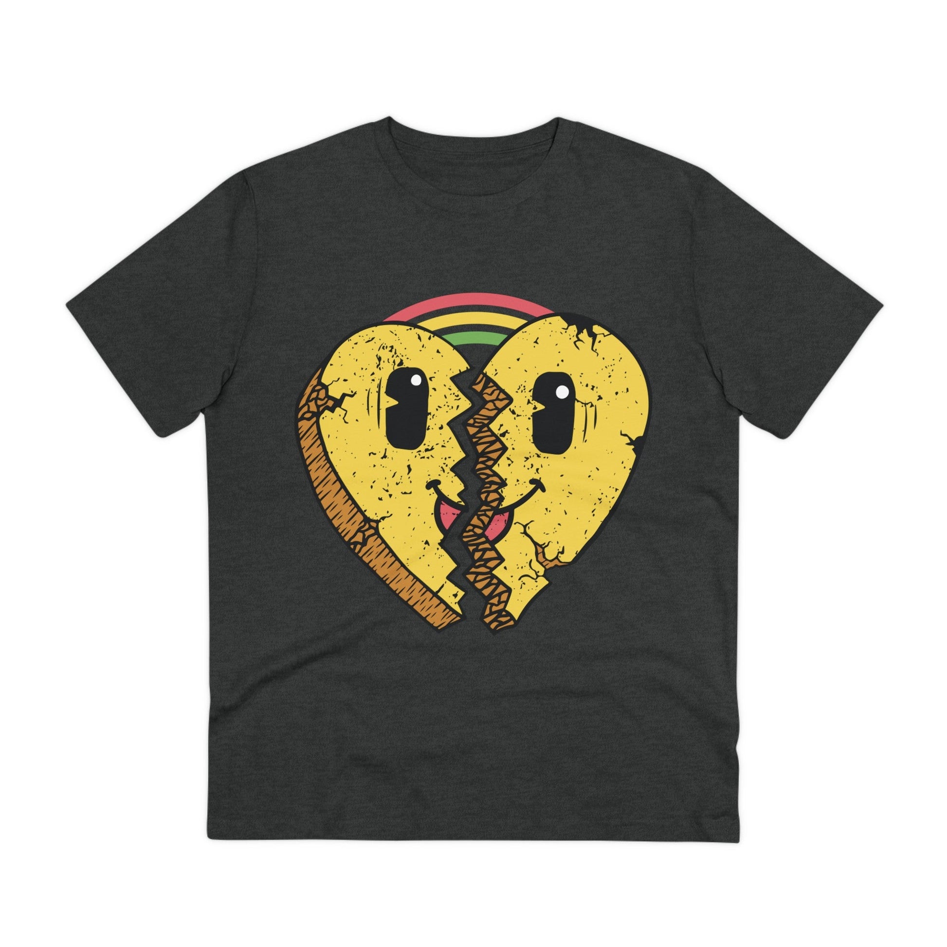 Printify T-Shirt Dark Heather Grey / 2XS Broken Heart Rainbow - Streetwear - I´m Fine - Front Design