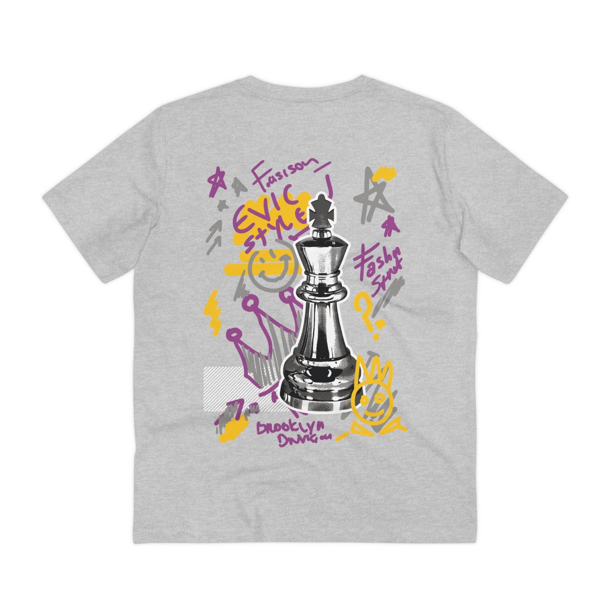 Printify T-Shirt Heather Grey / 2XS Brooklyn Fashion Style - Streetwear - Joker - Back Design