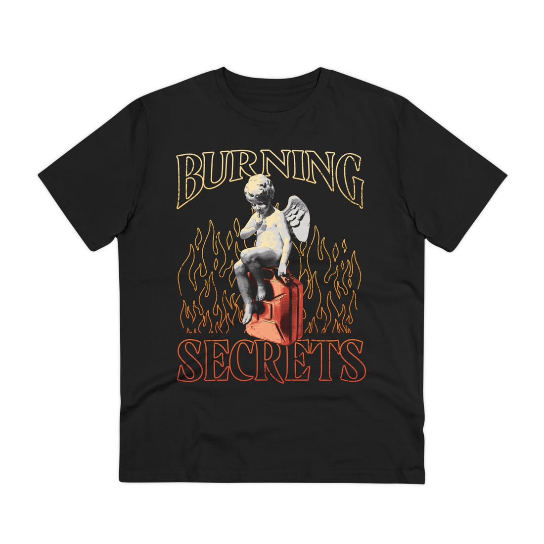 Printify T-Shirt Black / 2XS Burning Secrets - Streetwear - King Breaker - Front Design