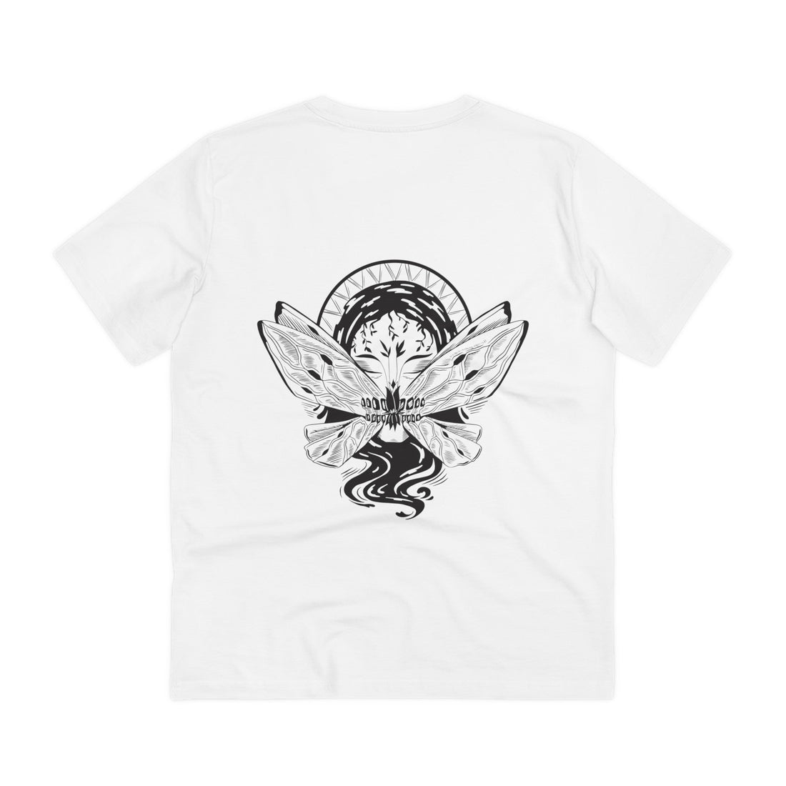 Printify T-Shirt White / 2XS Butterly Mouth - Dark Fantasy - Back Design