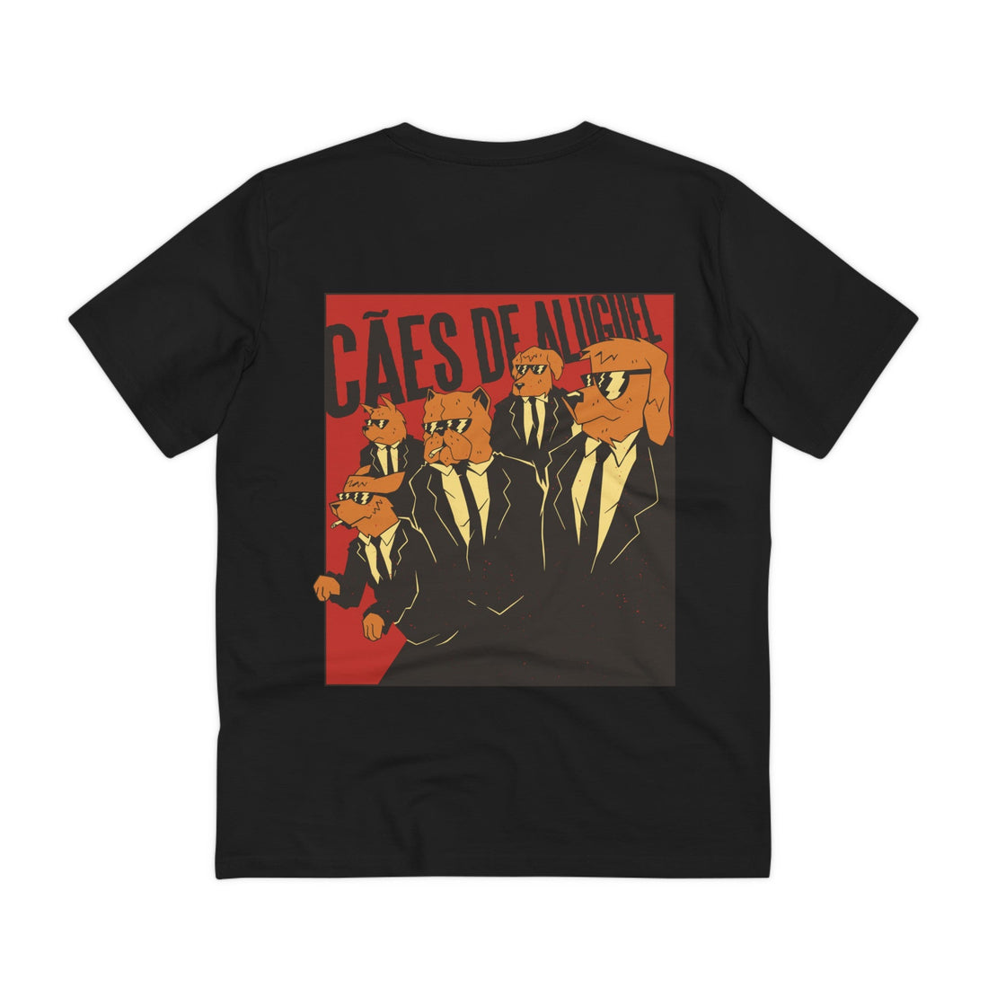 Printify T-Shirt Black / 2XS Caes de Aluguel - Film Parodie - Back Design