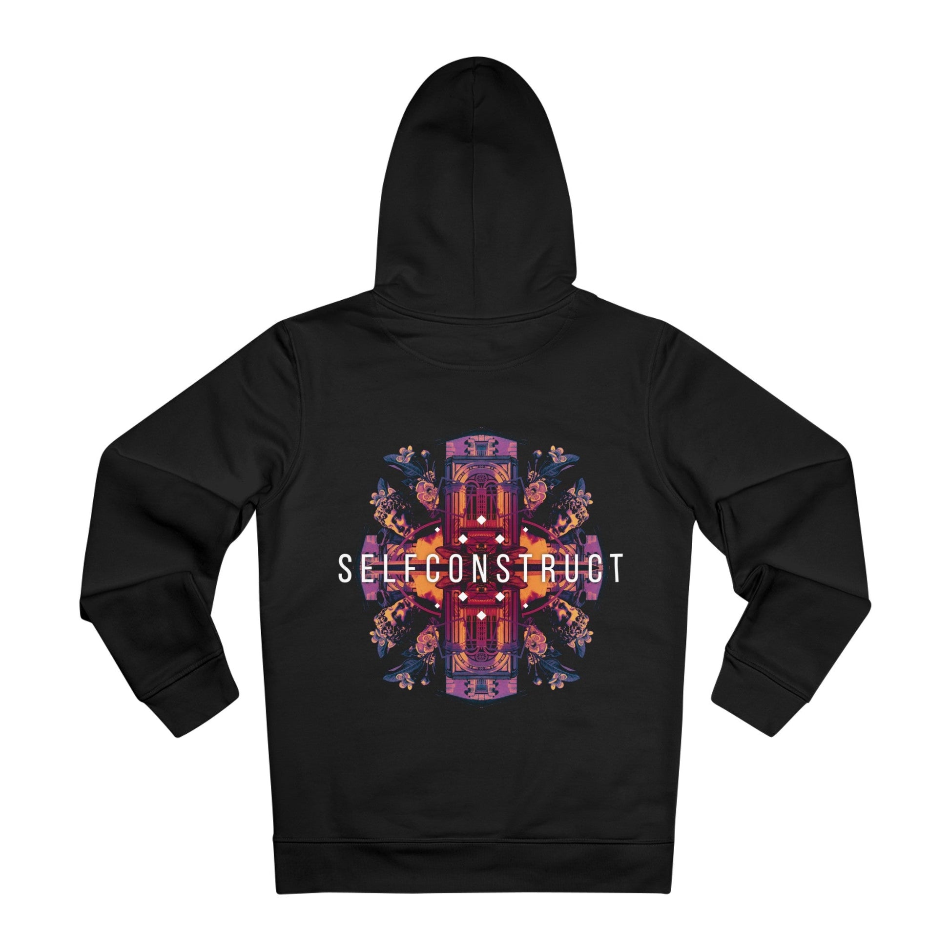 Printify Hoodie Black / 2XL Caleidoscope Selfconstruct - Streetwear - Reality Check - Hoodie - Back Design