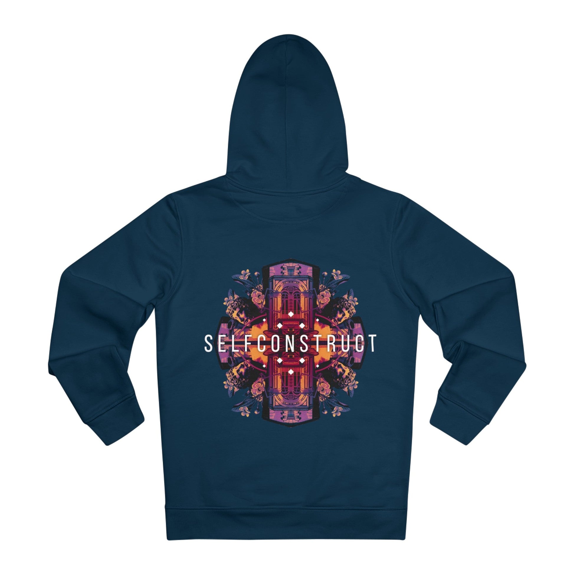 Printify Hoodie French Navy / S Caleidoscope Selfconstruct - Streetwear - Reality Check - Hoodie - Back Design